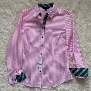 Brooks Brothers 346 pink and white dress shirt